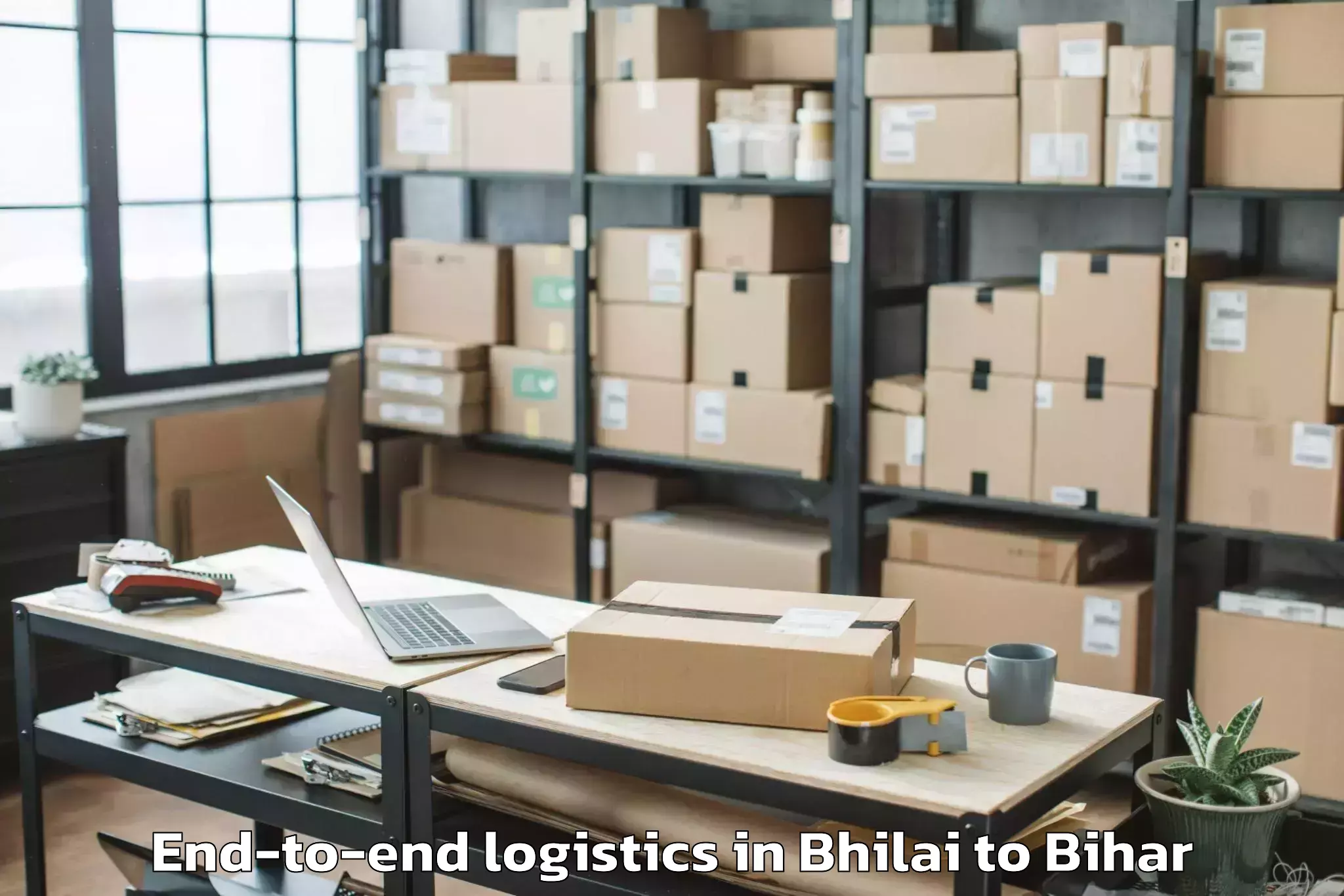 Trusted Bhilai to Bairgania End To End Logistics